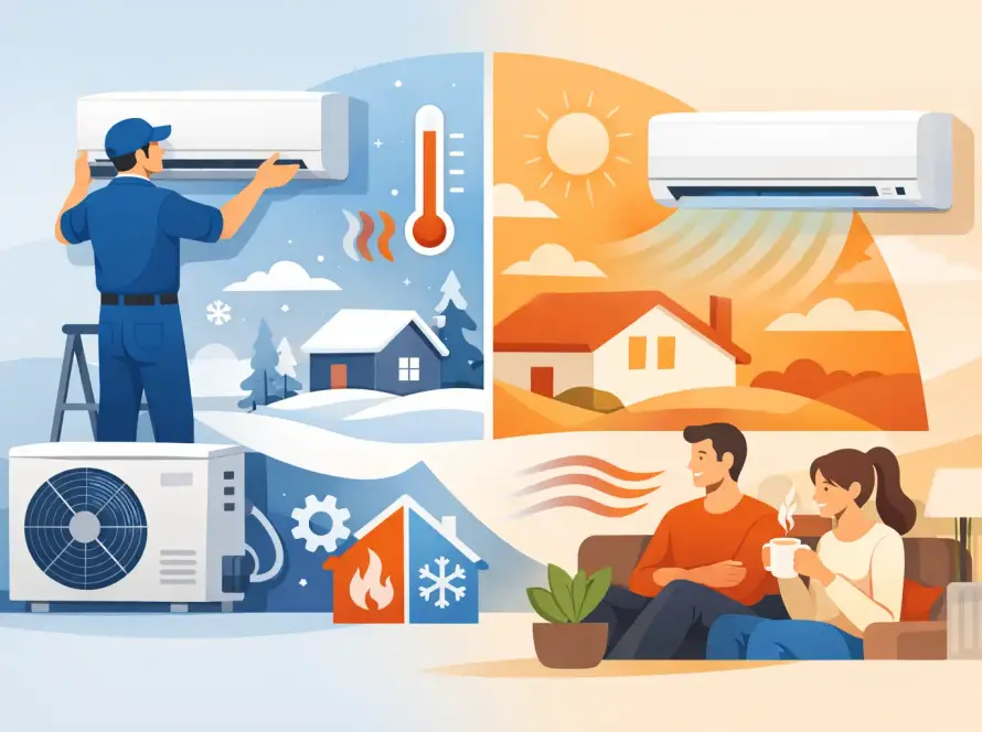 Fűtésre optimalizált klíma telepítése jól