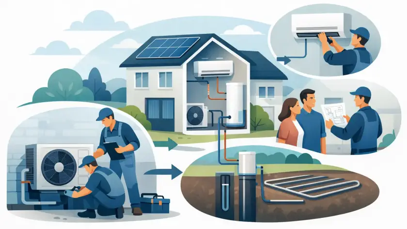 Hőszivattyú telepítés menete lépésről lépésre