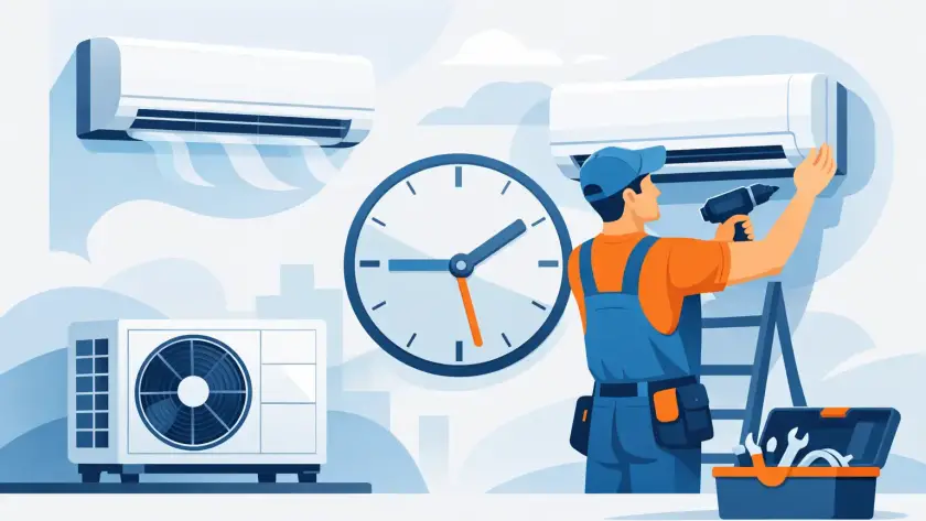 Mennyi ideig tart a klíma telepítése?