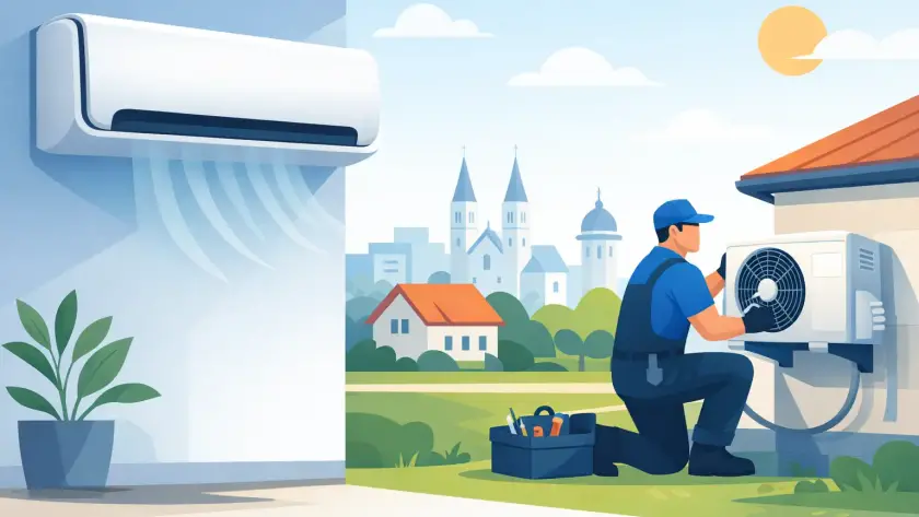 Midea Brezelless klíma telepítés Kecskeméten