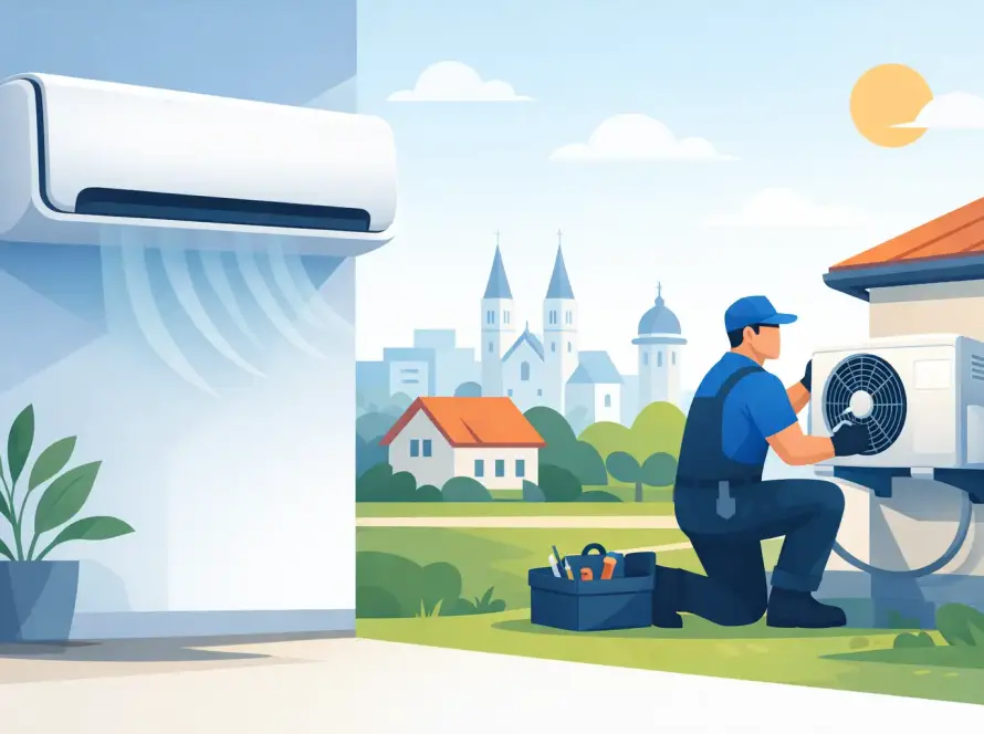 Midea Brezelless klíma telepítés Kecskeméten