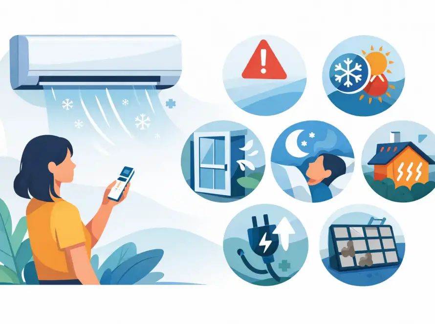 7 hiba klíma használat során, amit kerülni kell