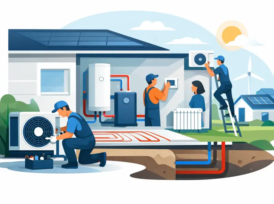 Hőszivattyú telepítés lépésről lépésre