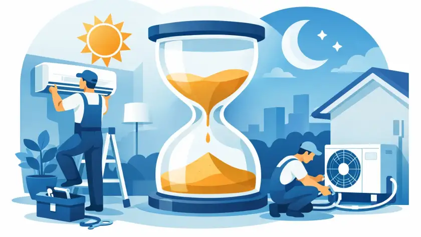 Klíma telepítés mennyi idő alatt kész el?