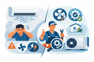 Klíma zajos működés okai és megoldásai