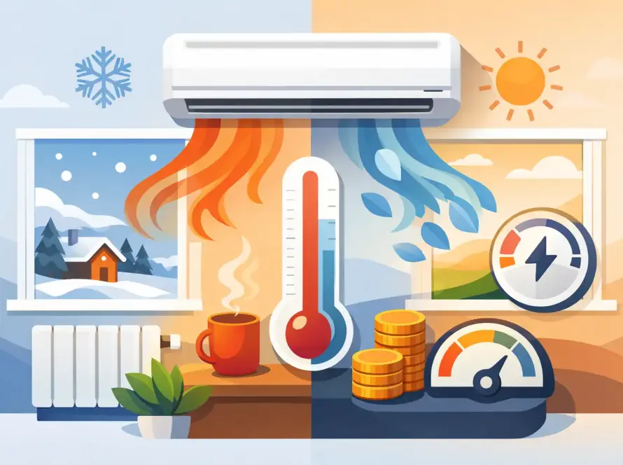 Mennyit fogyaszt egy klíma fűtéskor? GYIK