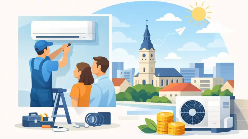 Klíma telepítés Kecskeméten olcsón, okosan
