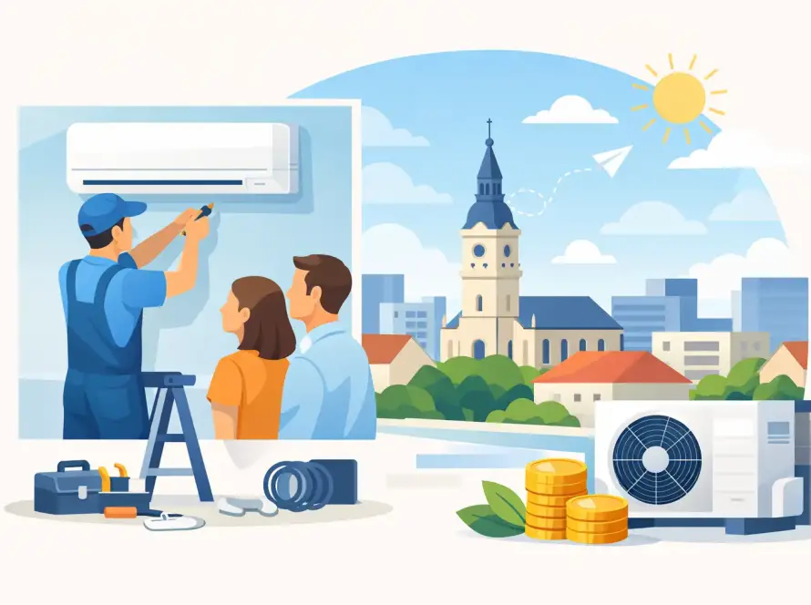 Klíma telepítés Kecskeméten olcsón, okosan